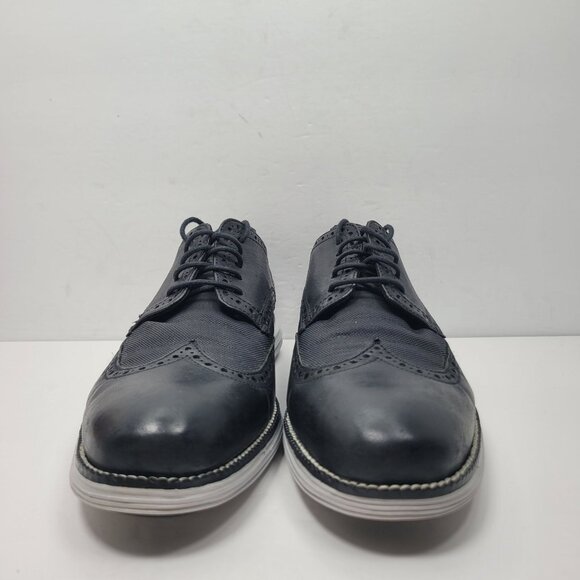 Cole Haan Original Grand Men's Black Wingtip Oxfords Shoes C23404 US Size 10M - Picture 5 of 10